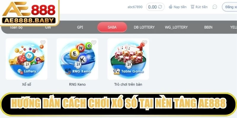 Hướng dẫn cách chơi xổ số tại nền tảng AE888