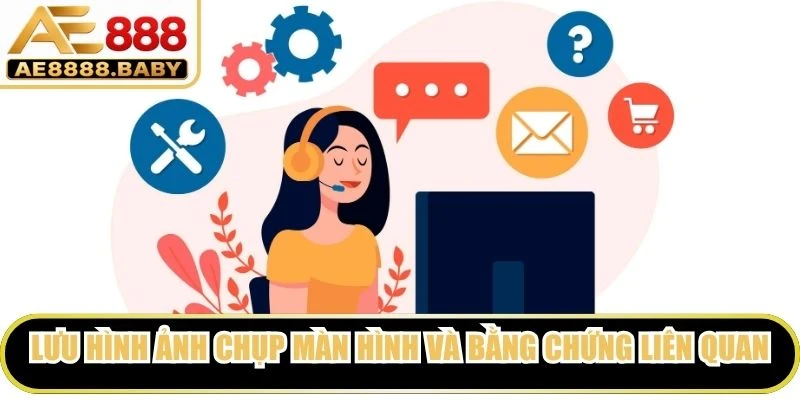 Lưu hình ảnh chụp màn hình và bằng chứng liên quan
