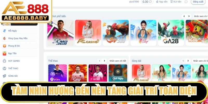 Tầm nhìn hướng đến nền tảng giải trí toàn diện